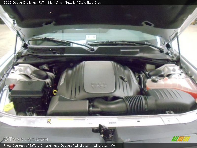 Bright Silver Metallic / Dark Slate Gray 2012 Dodge Challenger R/T