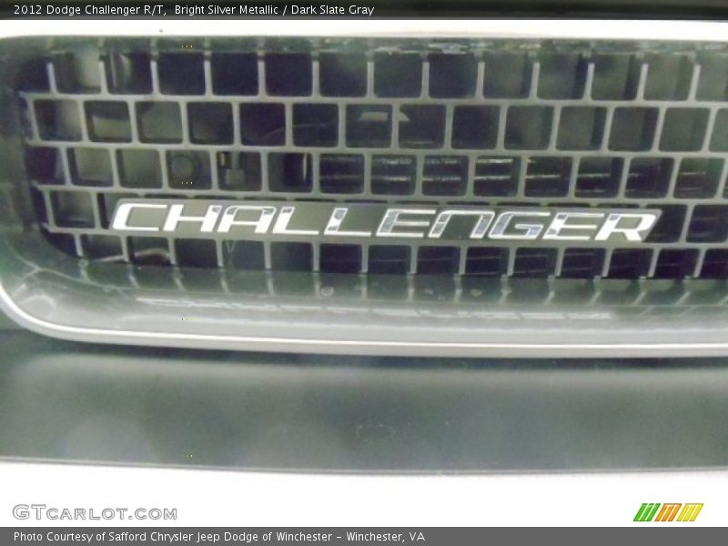 Bright Silver Metallic / Dark Slate Gray 2012 Dodge Challenger R/T