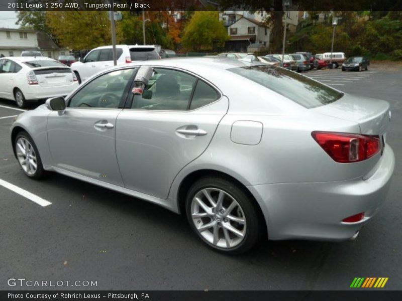 Tungsten Pearl / Black 2011 Lexus IS 250 AWD