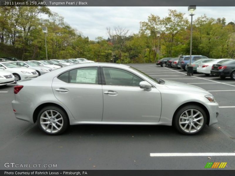 Tungsten Pearl / Black 2011 Lexus IS 250 AWD