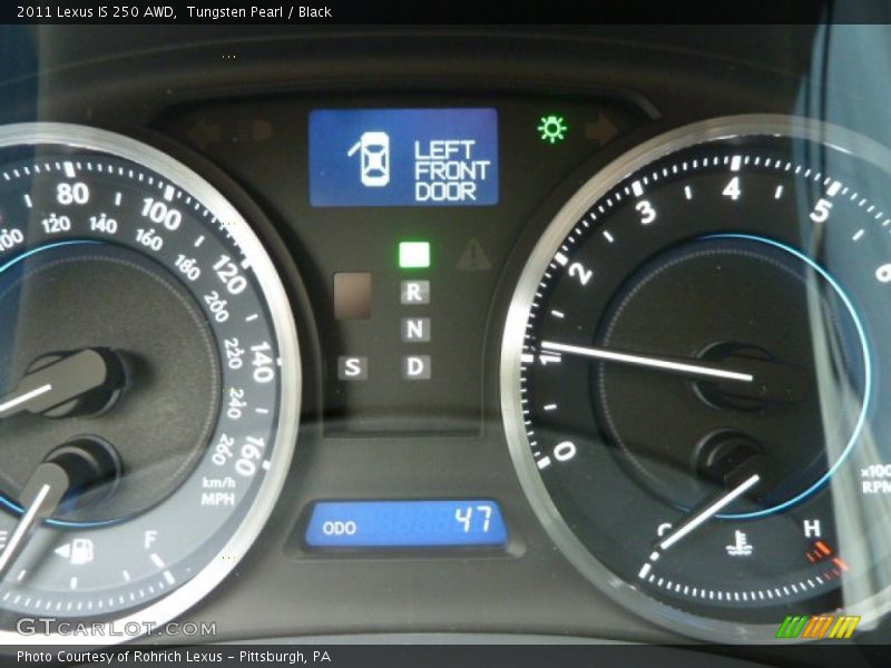 Tungsten Pearl / Black 2011 Lexus IS 250 AWD