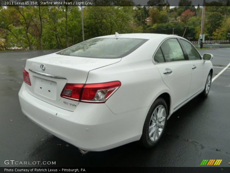 Starfire White Pearl / Light Gray 2011 Lexus ES 350