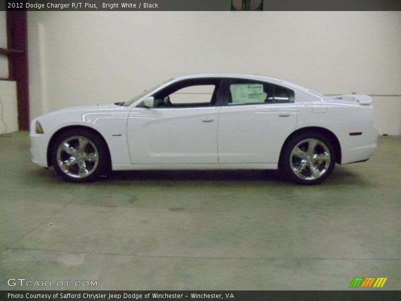 Bright White / Black 2012 Dodge Charger R/T Plus