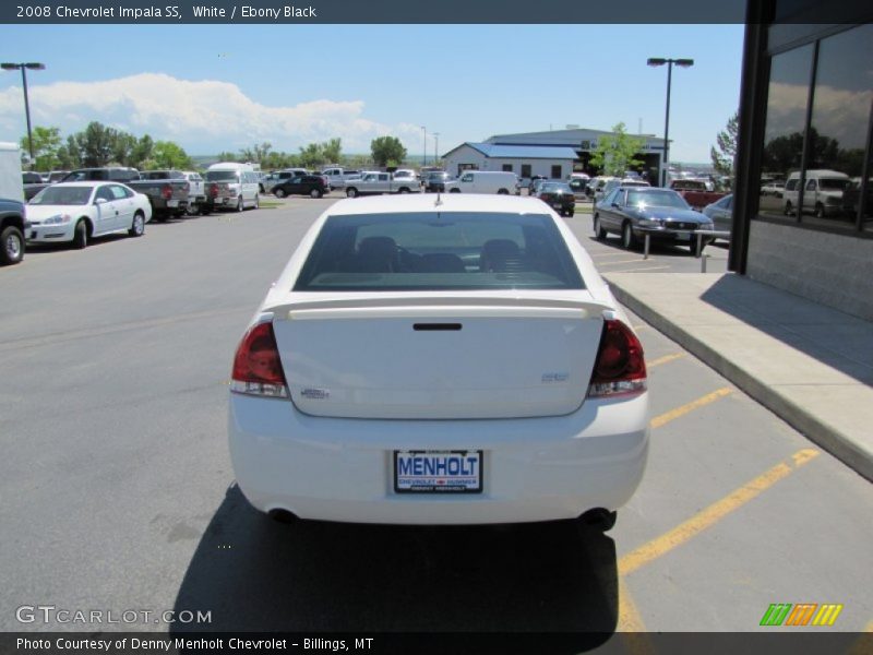 White / Ebony Black 2008 Chevrolet Impala SS