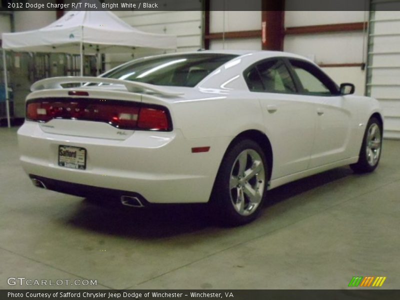 Bright White / Black 2012 Dodge Charger R/T Plus