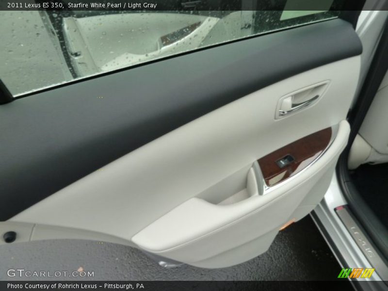 Starfire White Pearl / Light Gray 2011 Lexus ES 350