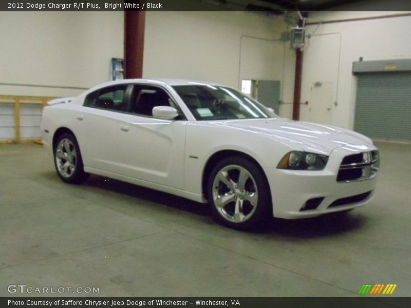 Bright White / Black 2012 Dodge Charger R/T Plus