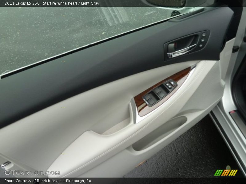 Starfire White Pearl / Light Gray 2011 Lexus ES 350