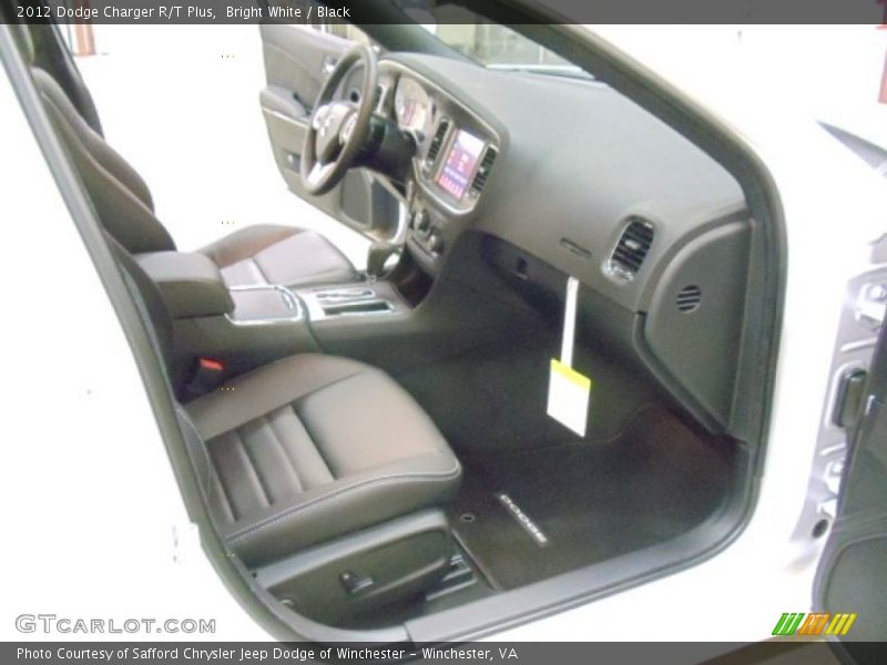 Bright White / Black 2012 Dodge Charger R/T Plus