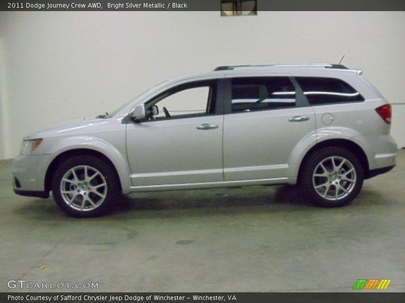 Bright Silver Metallic / Black 2011 Dodge Journey Crew AWD