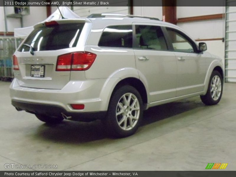 Bright Silver Metallic / Black 2011 Dodge Journey Crew AWD
