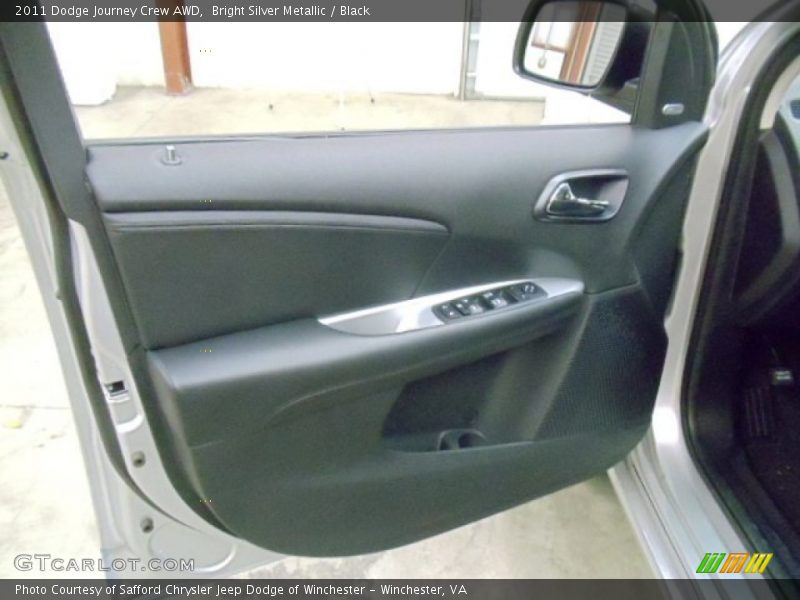 Bright Silver Metallic / Black 2011 Dodge Journey Crew AWD