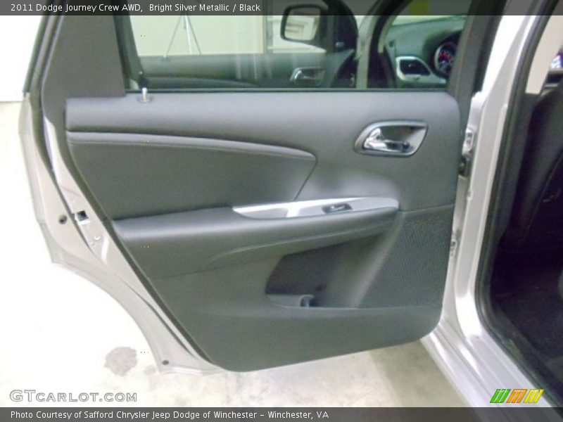 Bright Silver Metallic / Black 2011 Dodge Journey Crew AWD