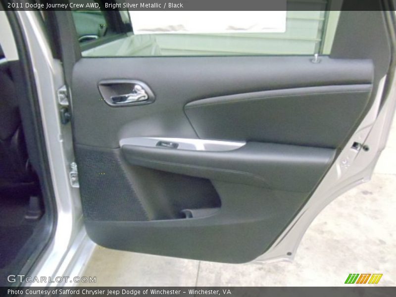 Bright Silver Metallic / Black 2011 Dodge Journey Crew AWD