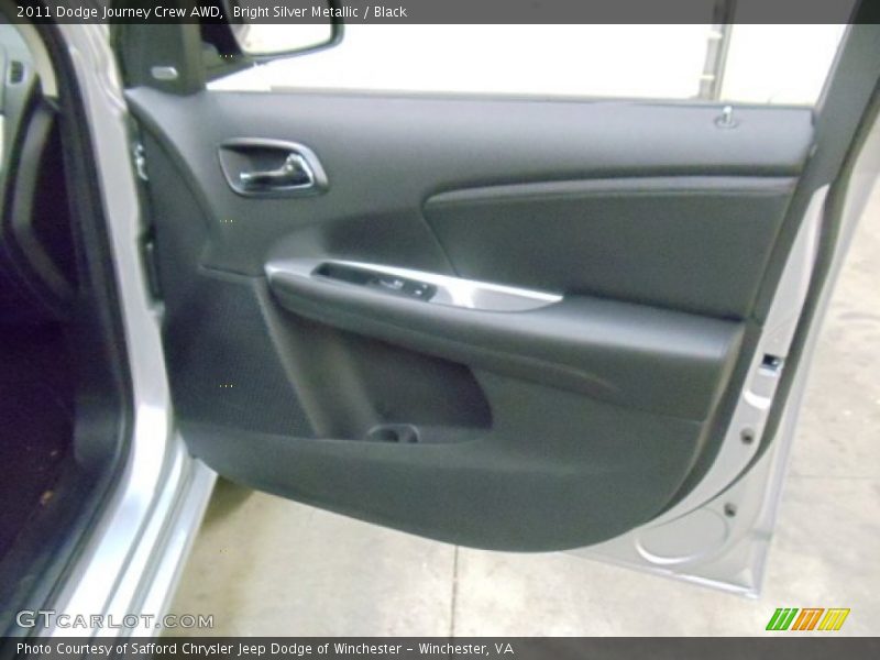 Bright Silver Metallic / Black 2011 Dodge Journey Crew AWD