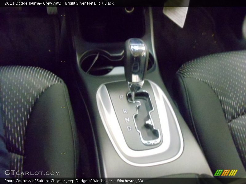 Bright Silver Metallic / Black 2011 Dodge Journey Crew AWD