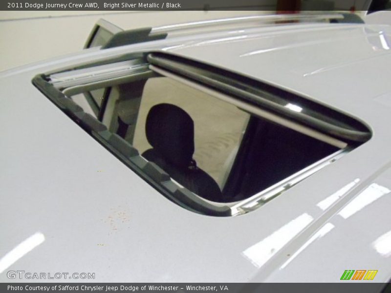 Bright Silver Metallic / Black 2011 Dodge Journey Crew AWD