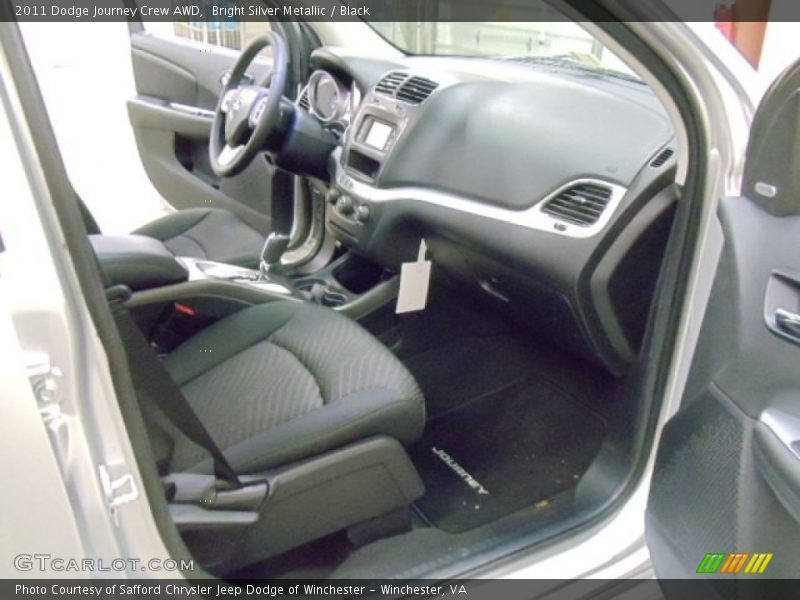 Bright Silver Metallic / Black 2011 Dodge Journey Crew AWD