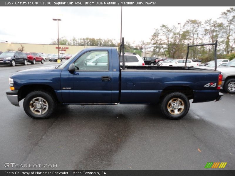Bright Blue Metallic / Medium Dark Pewter 1997 Chevrolet C/K K1500 Regular Cab 4x4
