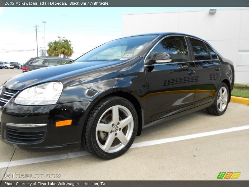 Black Uni / Anthracite 2009 Volkswagen Jetta TDI Sedan