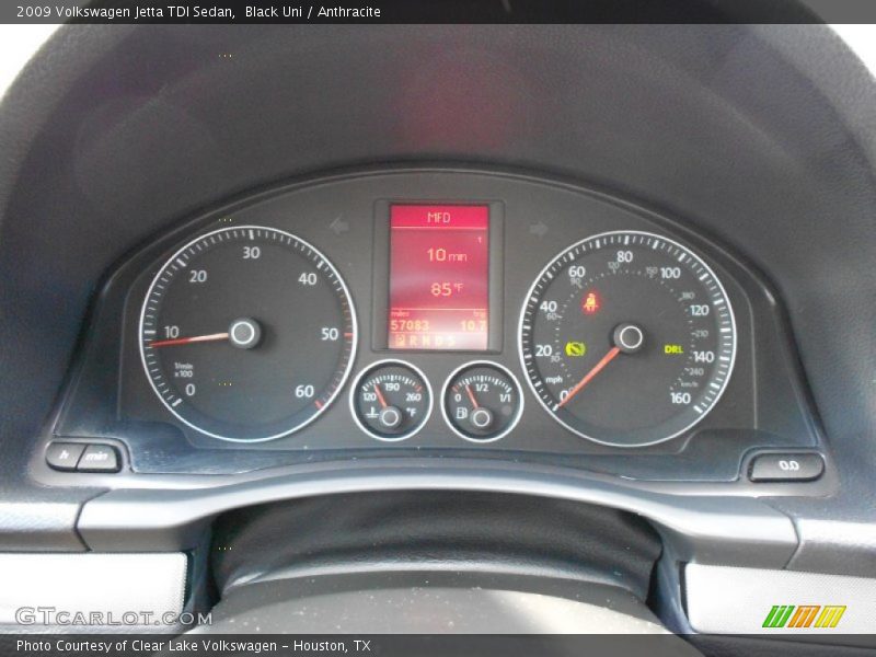 Black Uni / Anthracite 2009 Volkswagen Jetta TDI Sedan