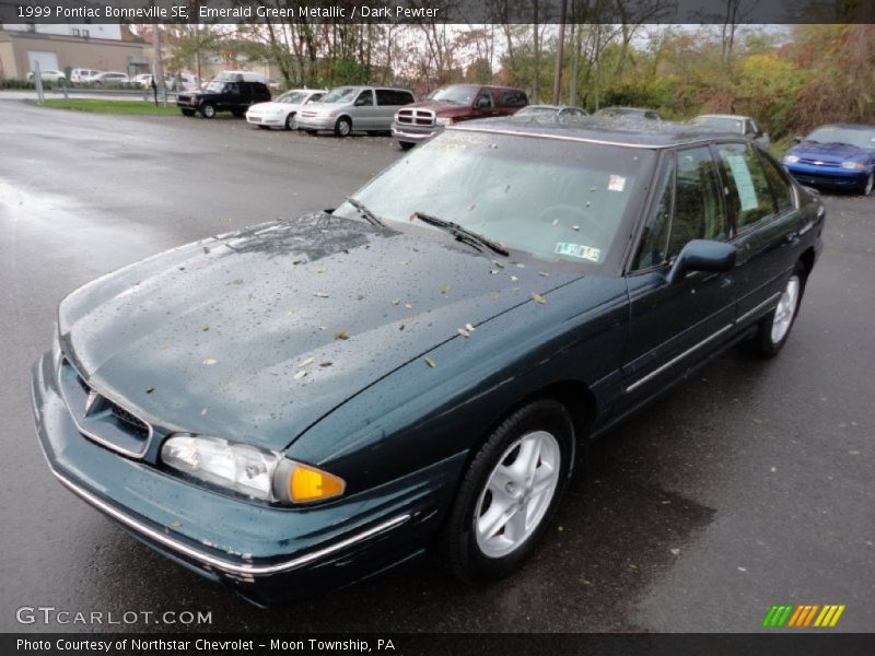 Emerald Green Metallic / Dark Pewter 1999 Pontiac Bonneville SE