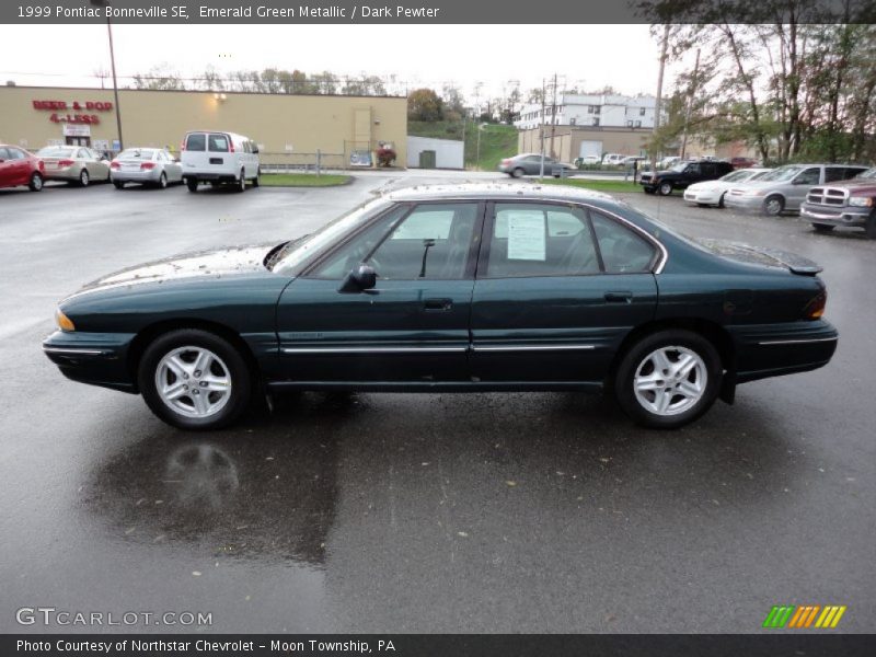 Emerald Green Metallic / Dark Pewter 1999 Pontiac Bonneville SE