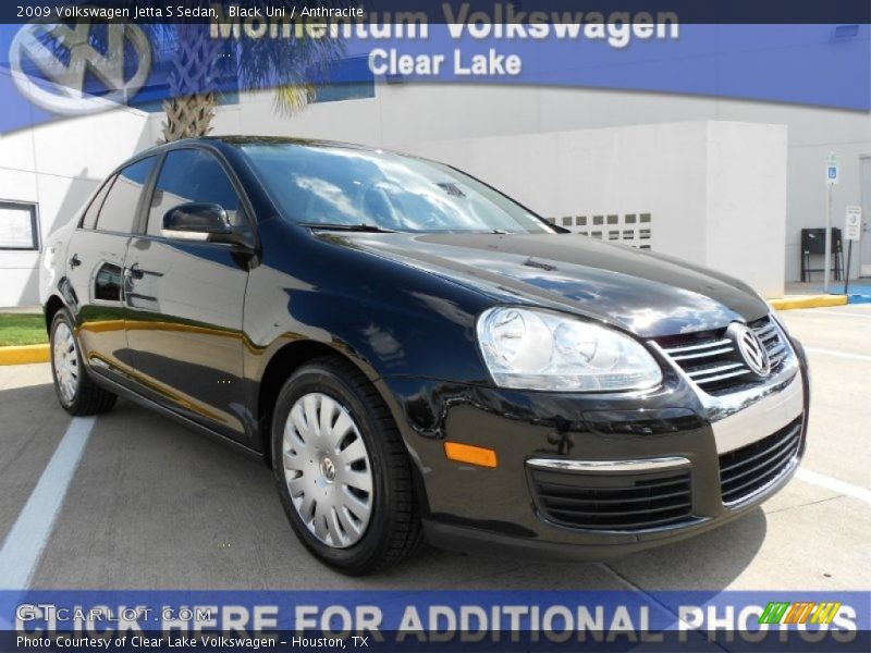 Black Uni / Anthracite 2009 Volkswagen Jetta S Sedan