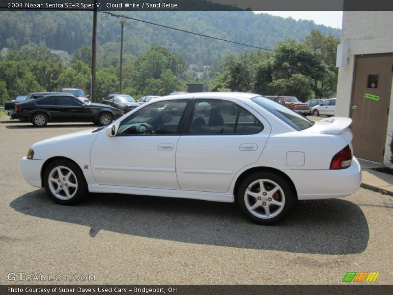 Cloud White / Sand Beige 2003 Nissan Sentra SE-R Spec V