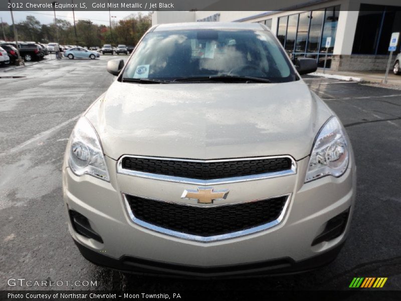 Gold Mist Metallic / Jet Black 2012 Chevrolet Equinox LS