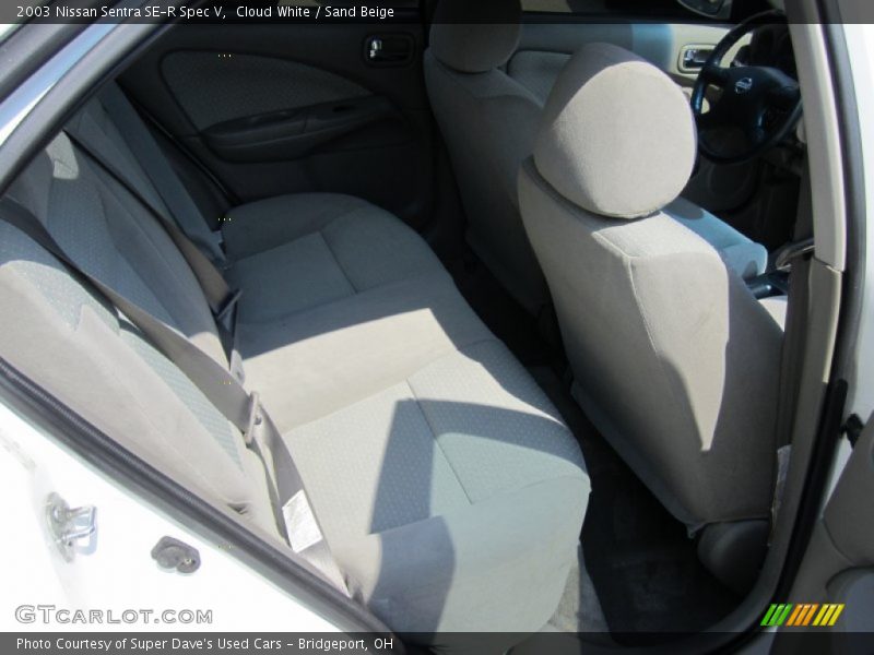 Cloud White / Sand Beige 2003 Nissan Sentra SE-R Spec V