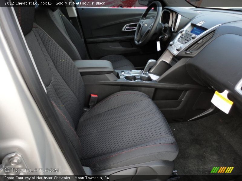 Gold Mist Metallic / Jet Black 2012 Chevrolet Equinox LS
