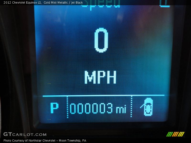 Gold Mist Metallic / Jet Black 2012 Chevrolet Equinox LS