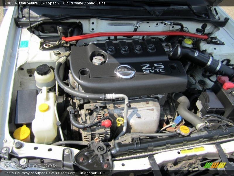 Cloud White / Sand Beige 2003 Nissan Sentra SE-R Spec V