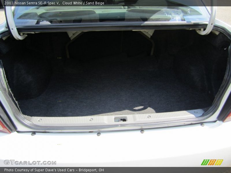 Cloud White / Sand Beige 2003 Nissan Sentra SE-R Spec V