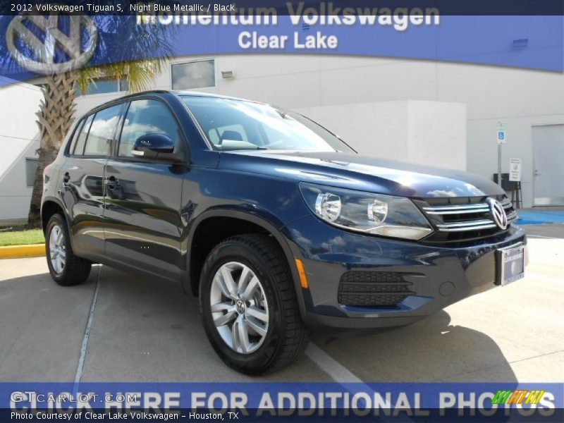 Night Blue Metallic / Black 2012 Volkswagen Tiguan S