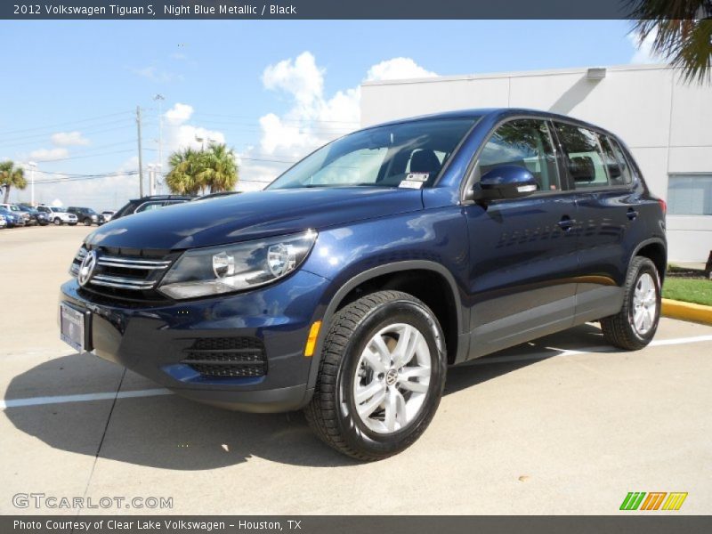 Night Blue Metallic / Black 2012 Volkswagen Tiguan S