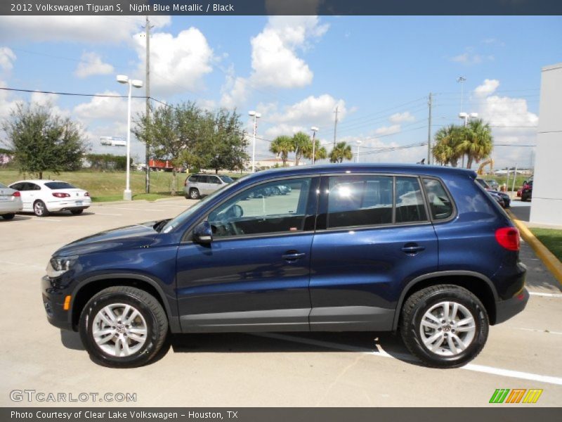 Night Blue Metallic / Black 2012 Volkswagen Tiguan S