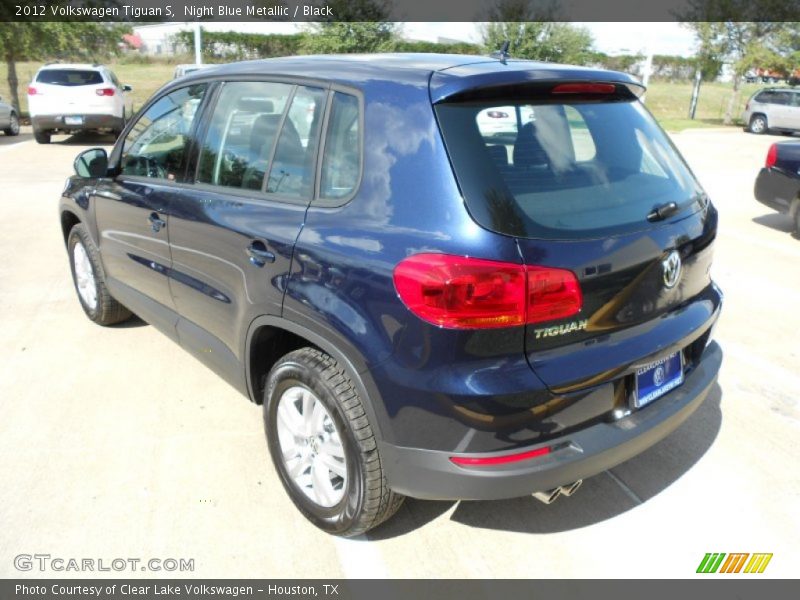 Night Blue Metallic / Black 2012 Volkswagen Tiguan S