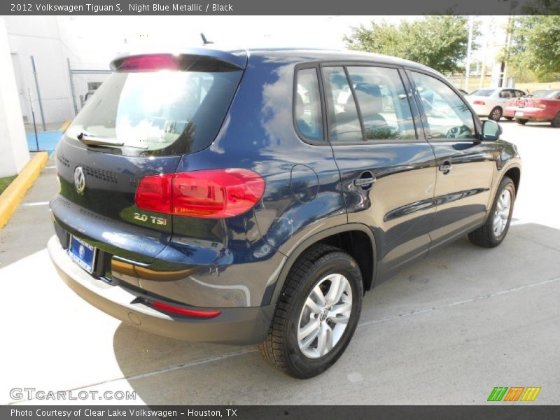 Night Blue Metallic / Black 2012 Volkswagen Tiguan S