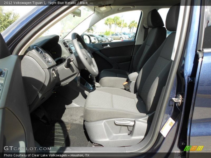 Night Blue Metallic / Black 2012 Volkswagen Tiguan S