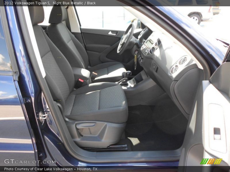 Night Blue Metallic / Black 2012 Volkswagen Tiguan S