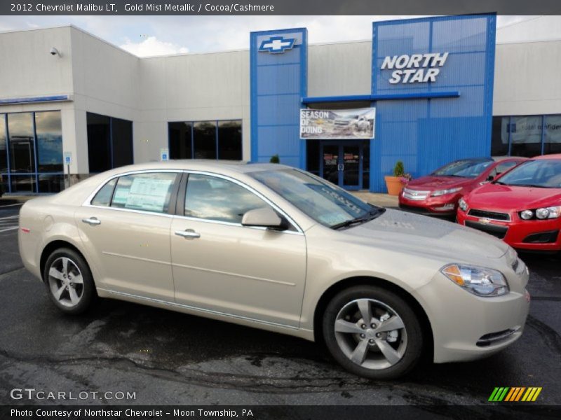 Gold Mist Metallic / Cocoa/Cashmere 2012 Chevrolet Malibu LT