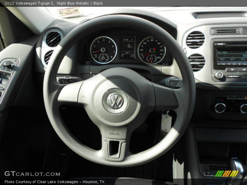 Night Blue Metallic / Black 2012 Volkswagen Tiguan S