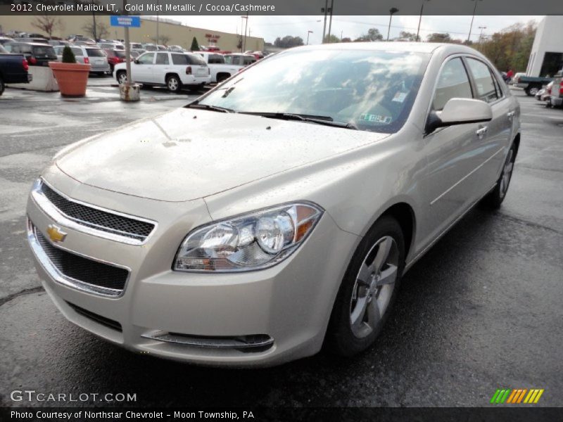 Gold Mist Metallic / Cocoa/Cashmere 2012 Chevrolet Malibu LT