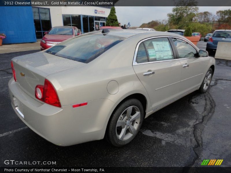 Gold Mist Metallic / Cocoa/Cashmere 2012 Chevrolet Malibu LT