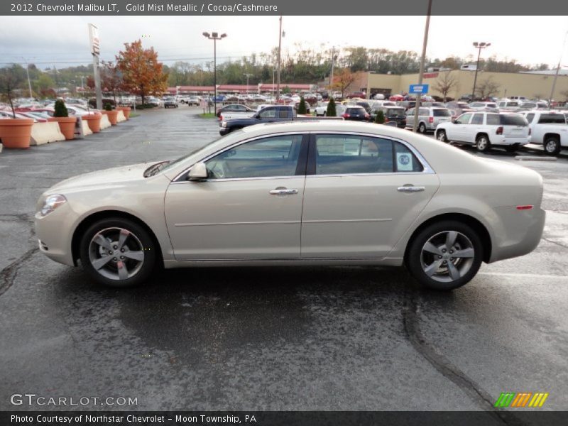Gold Mist Metallic / Cocoa/Cashmere 2012 Chevrolet Malibu LT