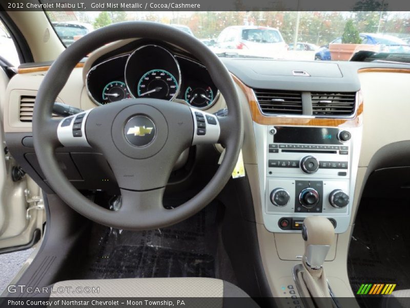 Gold Mist Metallic / Cocoa/Cashmere 2012 Chevrolet Malibu LT