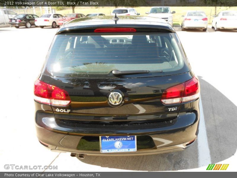 Black / Titan Black 2012 Volkswagen Golf 4 Door TDI