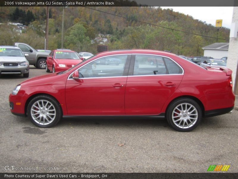 Salsa Red / Anthracite Black 2006 Volkswagen Jetta GLI Sedan